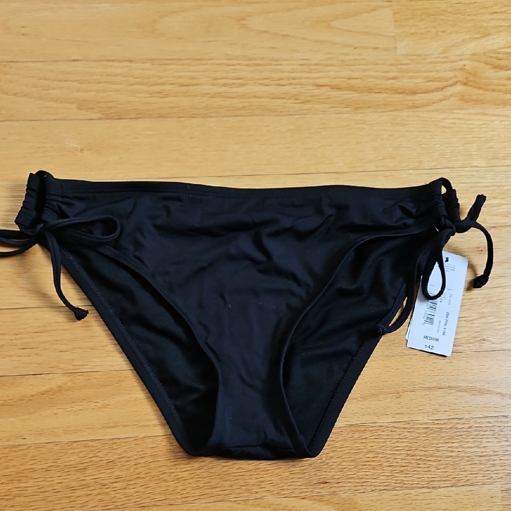 Black Bikini Bottom with Side Ties